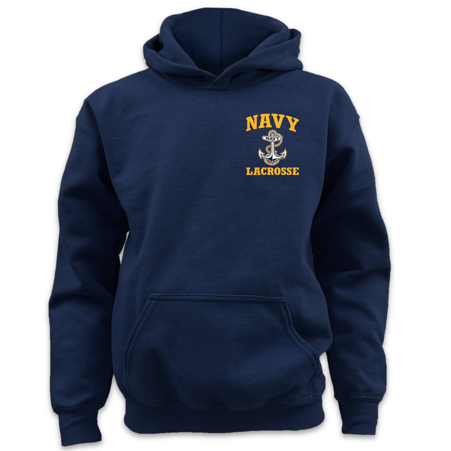 Navy Youth Anchor Lacrosse Hood