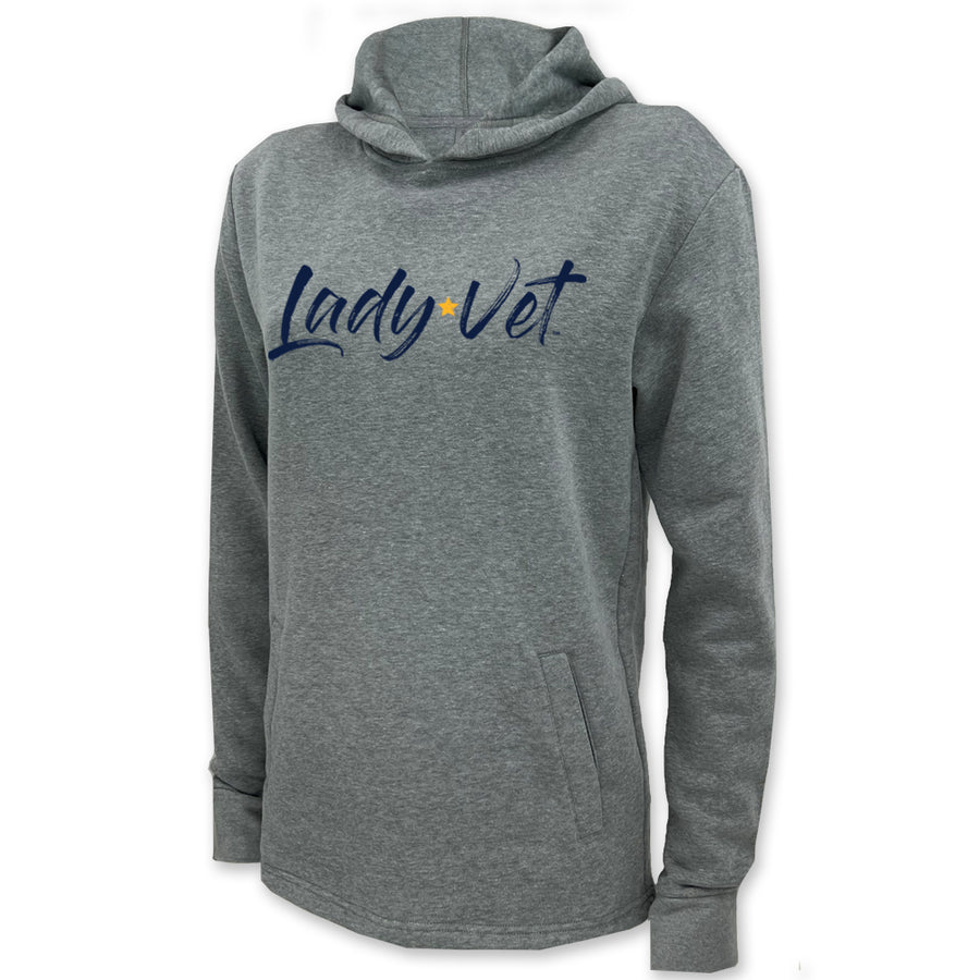 Navy Lady Vet Logo Unisex Hood