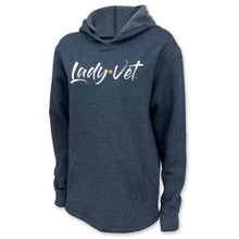 Load image into Gallery viewer, Navy Lady Vet Logo Unisex Hood