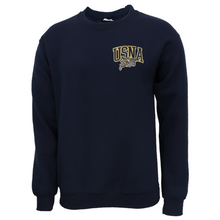 Load image into Gallery viewer, USNA Left Chest Embroidered Crewneck