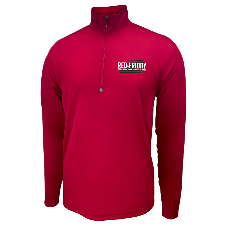 RED Friday Performance 1/4 Zip (Red)