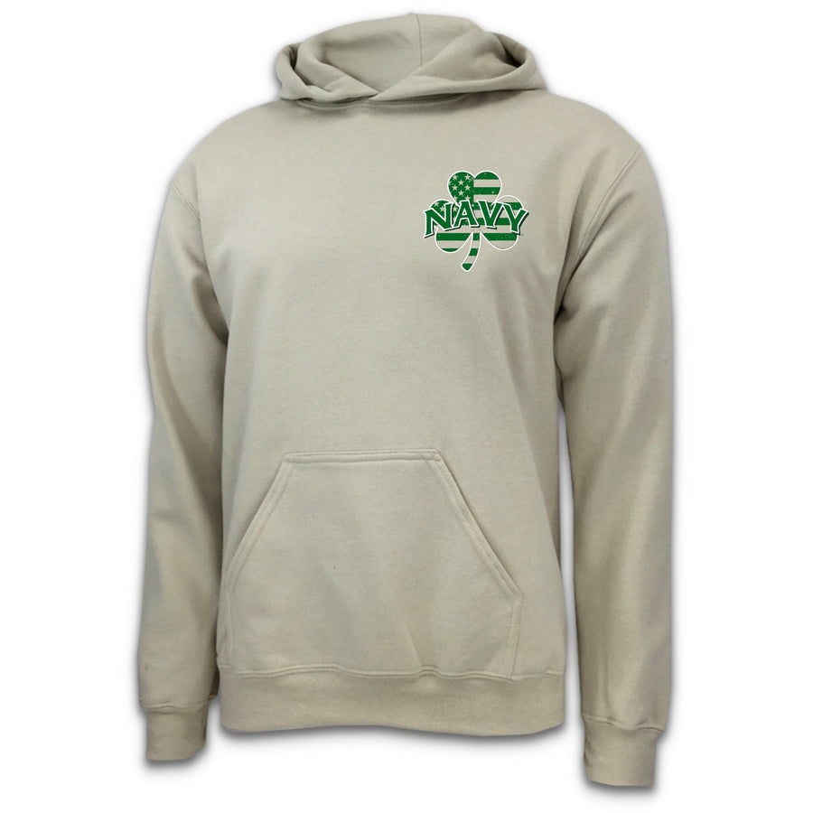 Navy Shamrock Hood