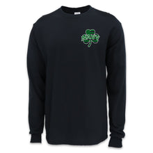 Load image into Gallery viewer, Navy Shamrock Long Sleeve T-Shirt