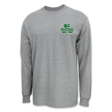 Load image into Gallery viewer, Navy Shamrock Long Sleeve T-Shirt