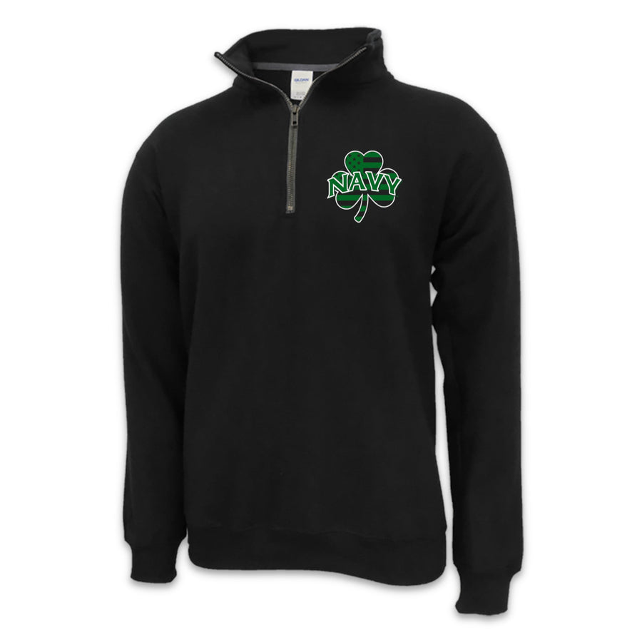 Navy Shamrock Quarter Zip