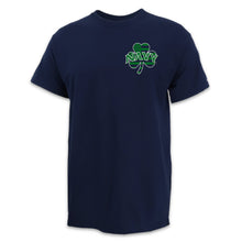 Load image into Gallery viewer, Navy Shamrock Arch Tee