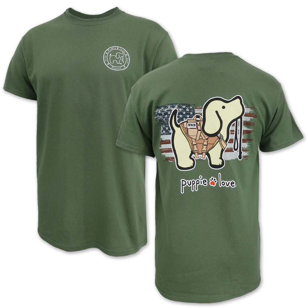 Military Working Pup Puppie Love T-Shirt (OD Green)