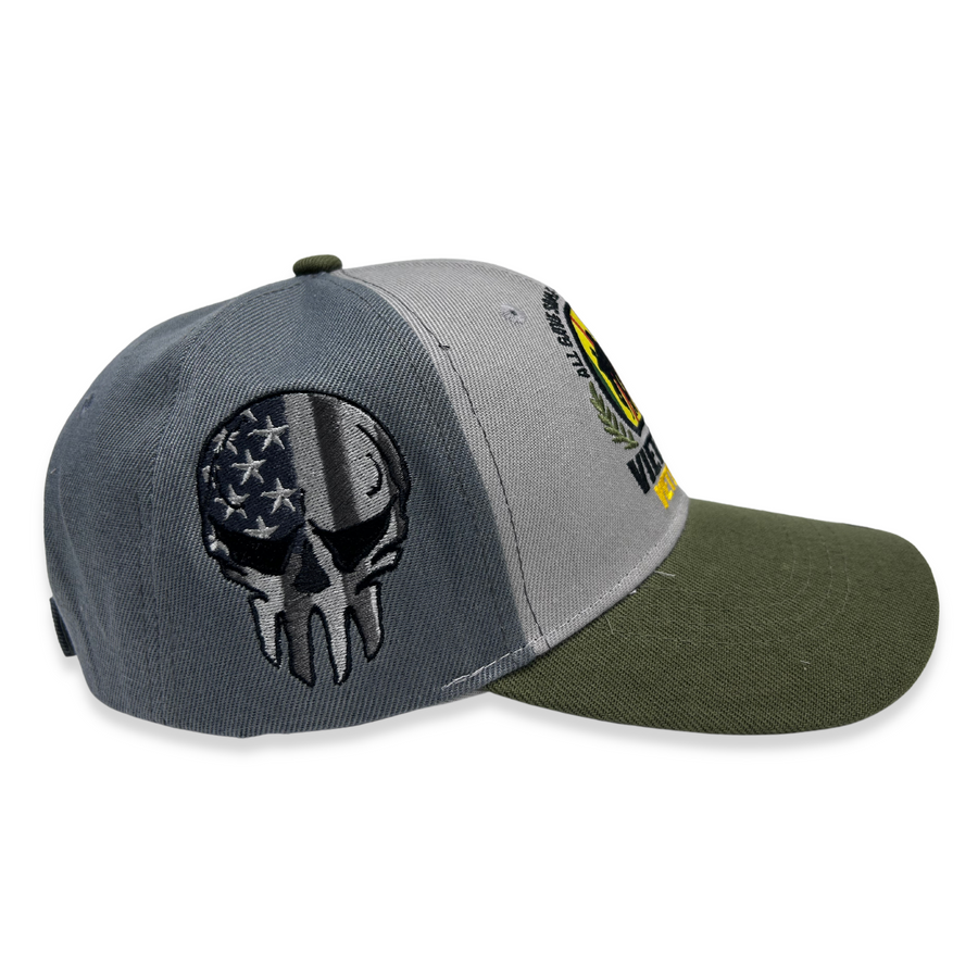 Vietnam Veteran Honor and Remember Hat (Grey/Green)