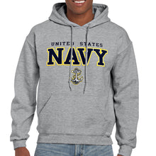 Load image into Gallery viewer, United States Navy Block Anchor Hood (Grey)
