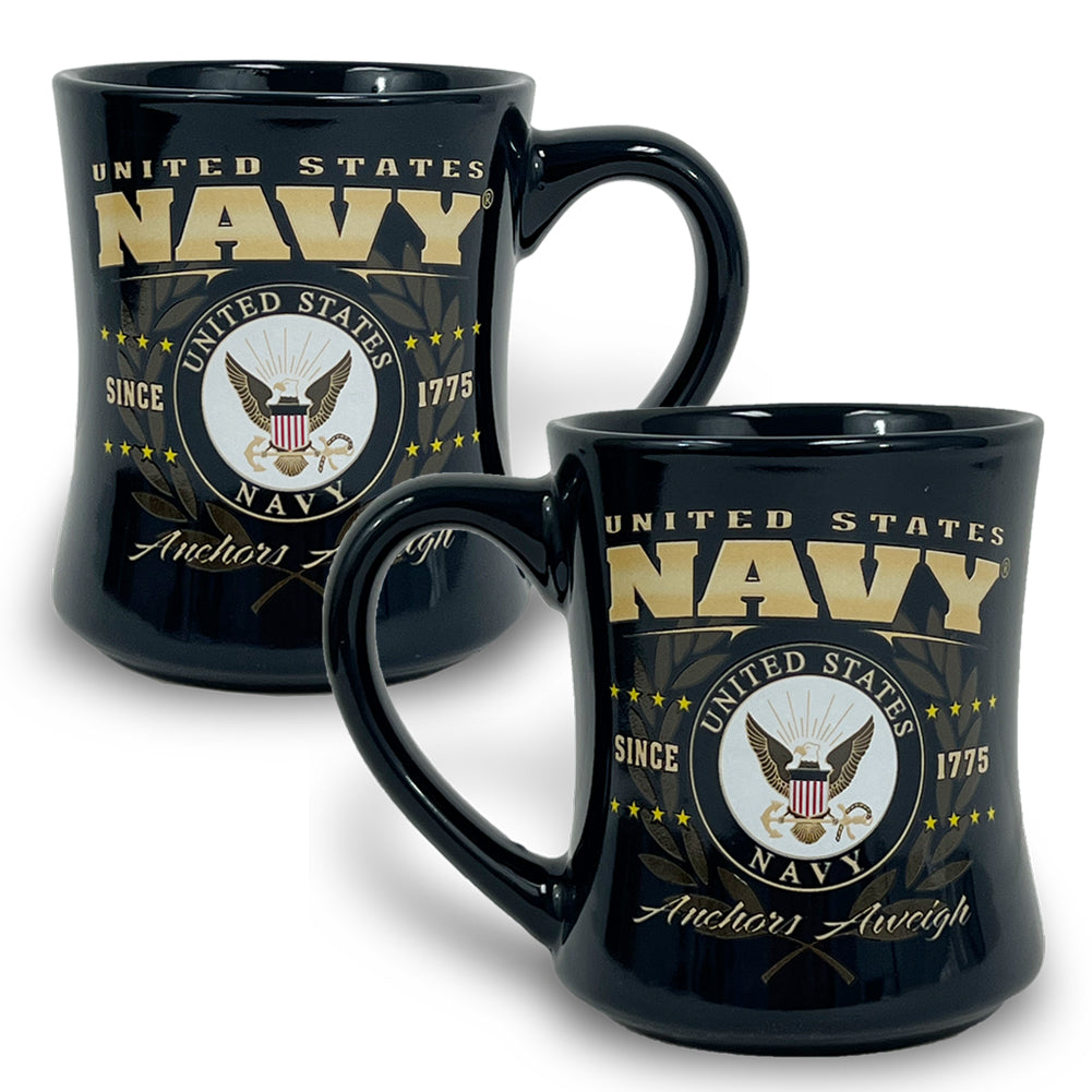 Navy Bullet Mag Mug (Black)