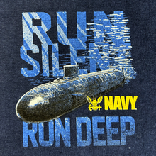 Load image into Gallery viewer, Navy Run Silent Run Deep T-Shirt (Navy)
