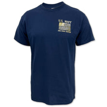 Load image into Gallery viewer, Navy Distressed Flag T-Shirt (Navy)