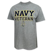 Load image into Gallery viewer, Navy Veteran Anchor T-Shirt (Grey)