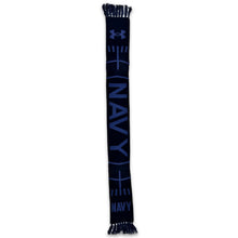 Load image into Gallery viewer, Navy Under Armour 2023 Rivalry Knit Scarf (Navy)