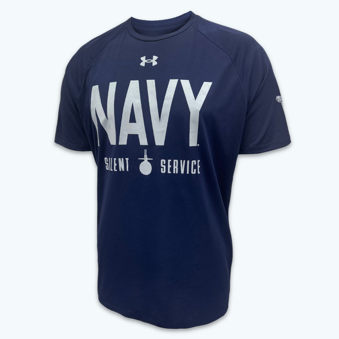 Navy Under Armour Silent Service Tech T-Shirt (Navy)