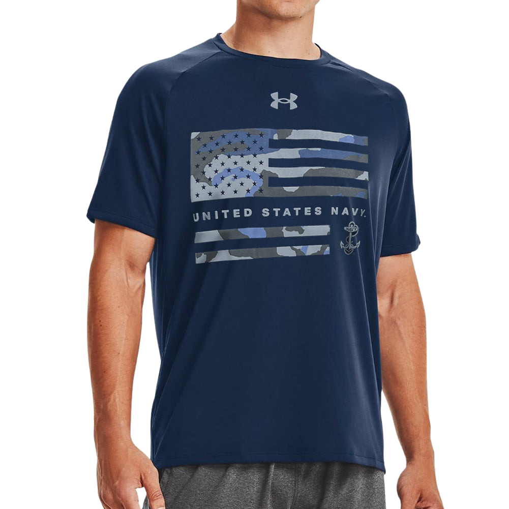 navy flag shirt