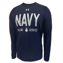 Load image into Gallery viewer, Navy Under Armour Silent Service Tech Long Sleeve T-Shirt (Navy)