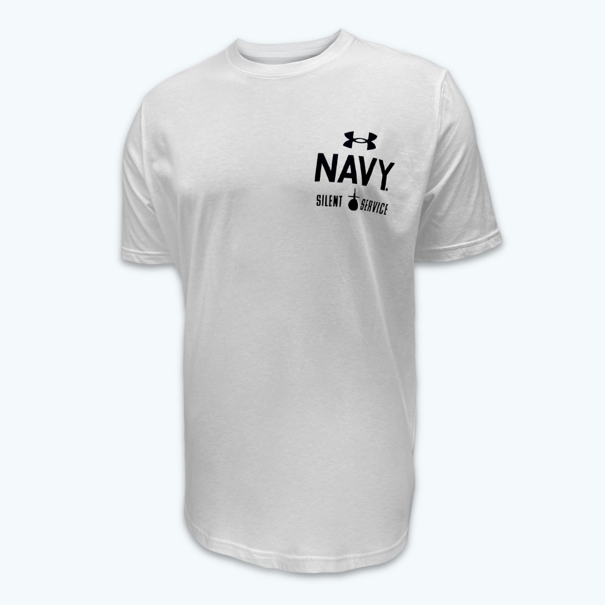 Under Armour HeatGear® Armour T-Shirt Herren - Midnight Navy/White