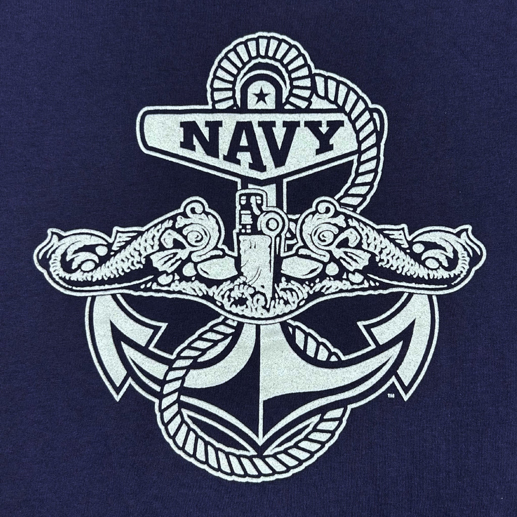 Navy Under Armour Anchor Silent Service Performance Cotton T-Shirt (Navy)
