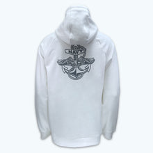 Load image into Gallery viewer, Navy Under Armour 2023 Rivalry Anchor Silent Service Performance Cotton Hood (White)