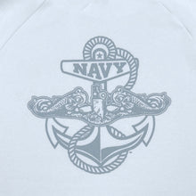 Load image into Gallery viewer, Navy Under Armour 2023 Rivalry Anchor Silent Service Performance Cotton Hood (White)