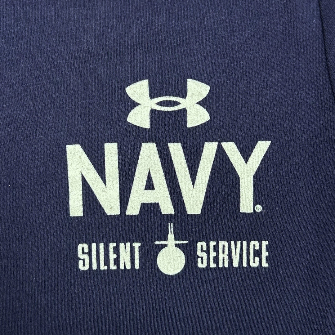 Navy Under Armour Anchor Silent Service Performance Cotton Hood (Navy)