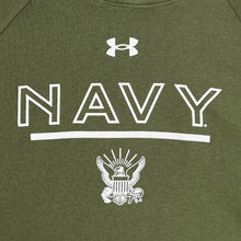 Load image into Gallery viewer, U.S. Navy Anchor Under Armour All Day Fleece Hood (OD Green)