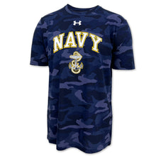 Load image into Gallery viewer, Navy Under Armour Camo T-Shirt (Navy)