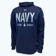 Load image into Gallery viewer, Navy Under Armour Silent Service Fleece Hood (Navy)
