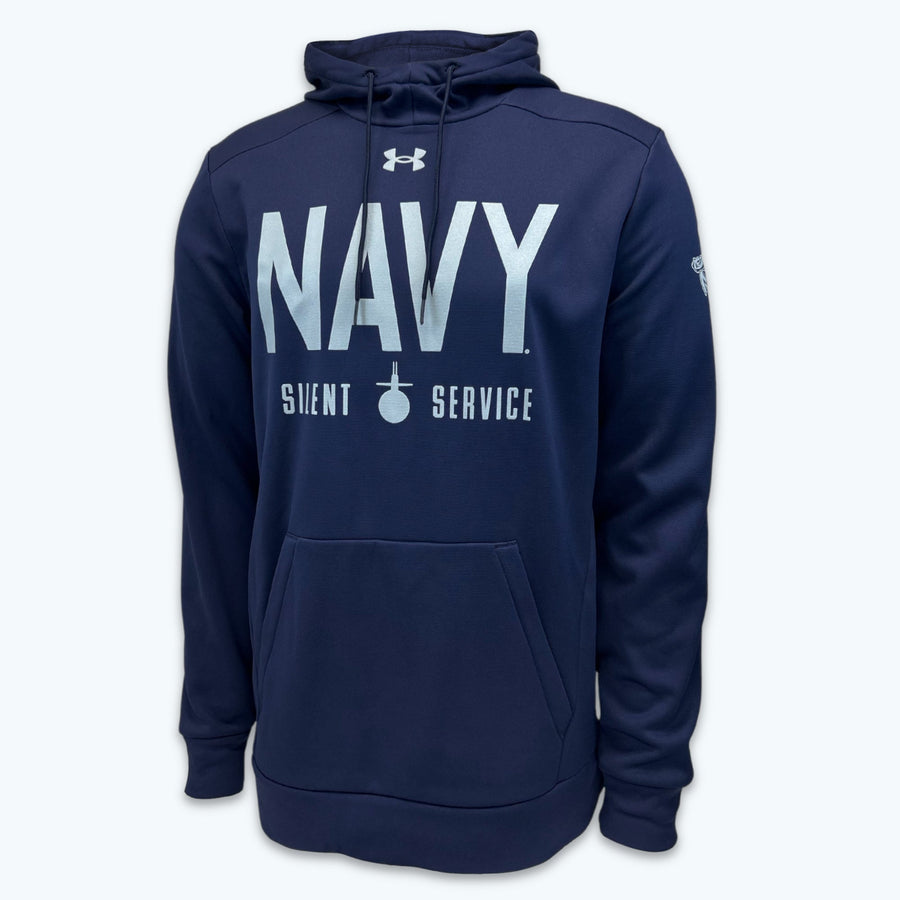 Navy Under Armour 2023 Rivalry Silent Service Fleece Hood (Navy)