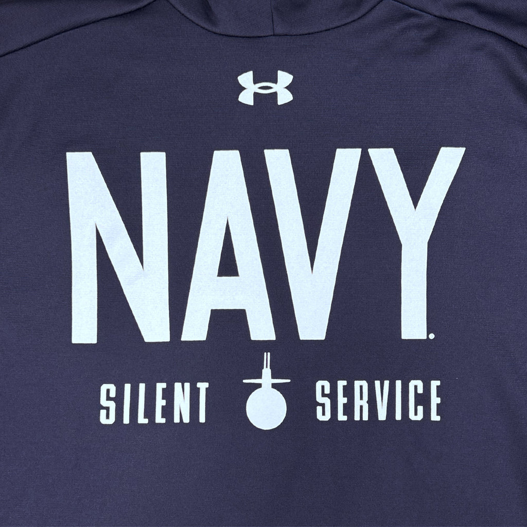 Navy Under Armour 2023 Rivalry Silent Service Fleece Hood (Navy)