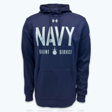 Load image into Gallery viewer, Navy Under Armour Silent Service Fleece Hood (Navy)