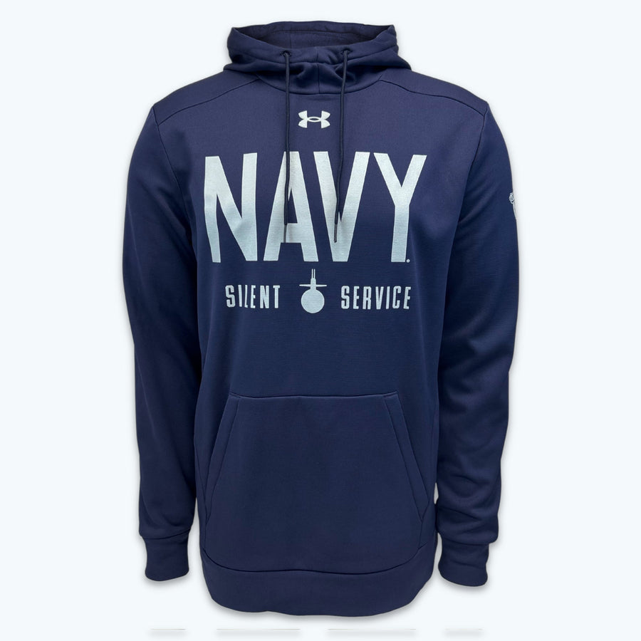 Navy Under Armour 2023 Rivalry Silent Service Fleece Hood (Navy)