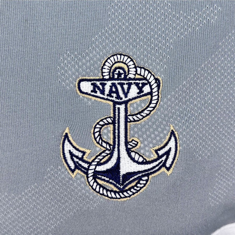 Navy Anchor Under Armour Gameday Lightweight 1/4 Zip (Grey)