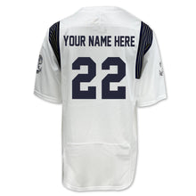 Load image into Gallery viewer, Navy Under Armour Custom Sideline Replica Football Jersey (White)