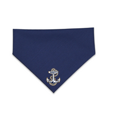 Load image into Gallery viewer, Navy Dog Bandana