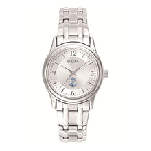 Load image into Gallery viewer, Navy Anchor Ladies Bulova Stainless Steel Bracelet Watch (Silver)*