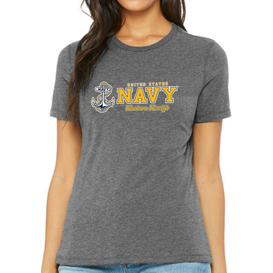 United States Navy Ladies Anchors Aweigh T-Shirt