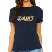 Load image into Gallery viewer, United States Navy Ladies Anchors Aweigh T-Shirt