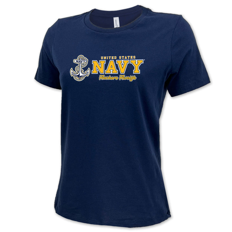 United States Navy Ladies Anchors Aweigh T-Shirt