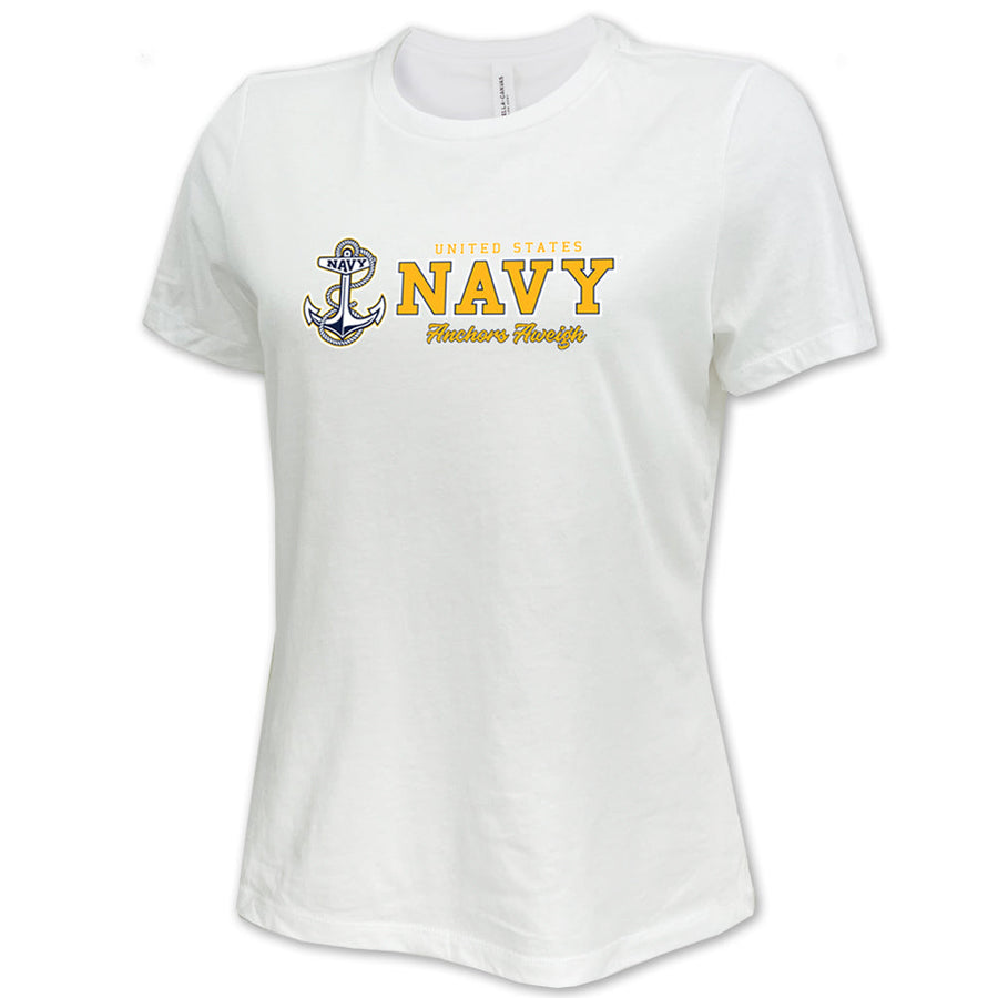 United States Navy Ladies Anchors Aweigh T-Shirt