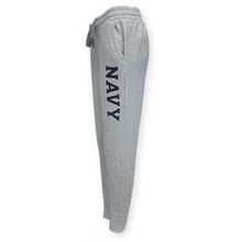 Load image into Gallery viewer, Navy Ladies Under Armour All Day Fleece Joggers (Grey)