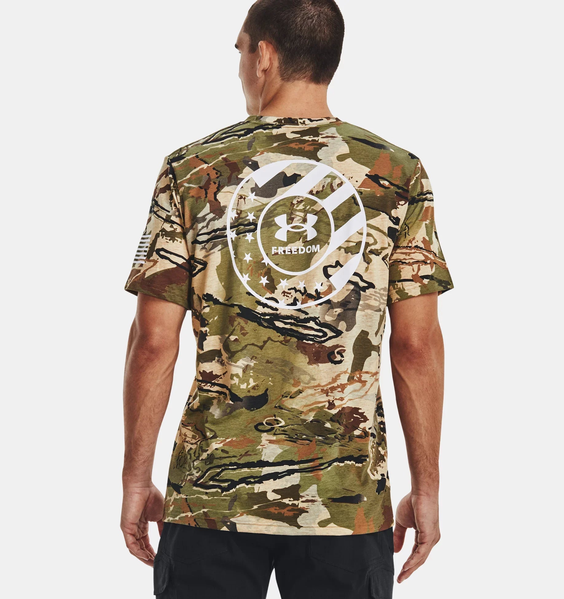 Under armour shop camo logo shirt