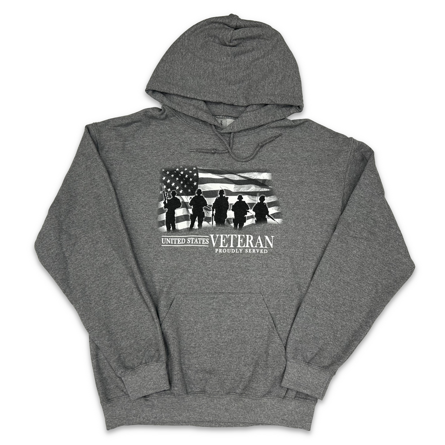 United States Veteran Proudly Served Hood (Graphite)