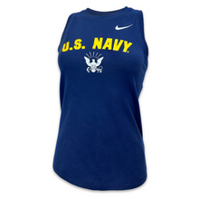 Load image into Gallery viewer, Navy Nike Dri-Fit Cotton Tomboy Tank (Navy)