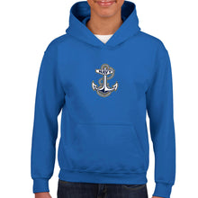 Load image into Gallery viewer, Navy Youth Anchor Logo Hood