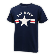 Load image into Gallery viewer, Navy Youth Fly Navy T-Shirt (Navy)