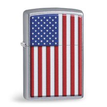 Load image into Gallery viewer, American Flag Chrome Color Zippo Lighter
