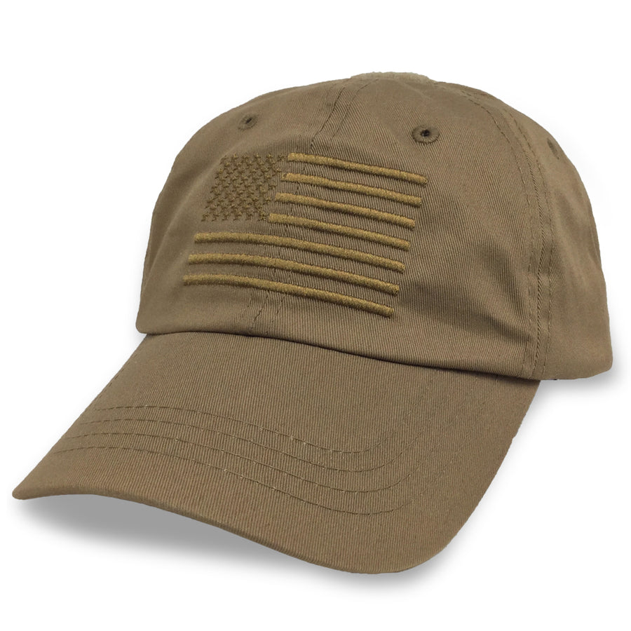 American Flag Hat (Coyote Brown)