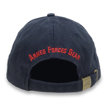 Load image into Gallery viewer, Armed Forces Gear American Flag Hat (Navy)